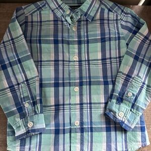 The Children's Place Blue Plaid Button Down Shirt